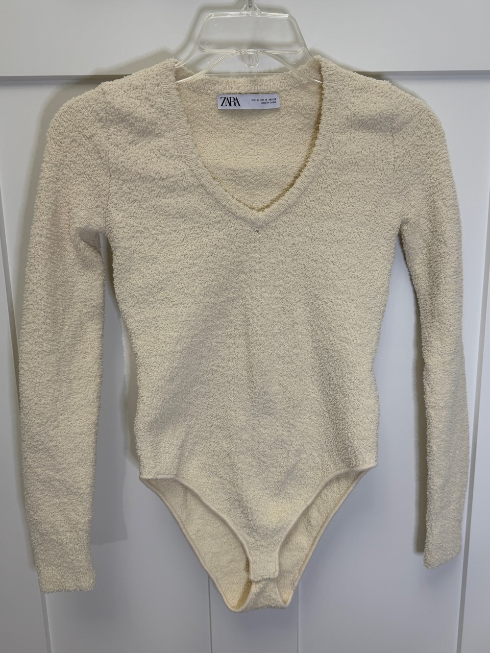 Zara cream boucle bodysuit